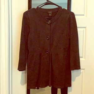 Ann Taylor cinched waist cardigan